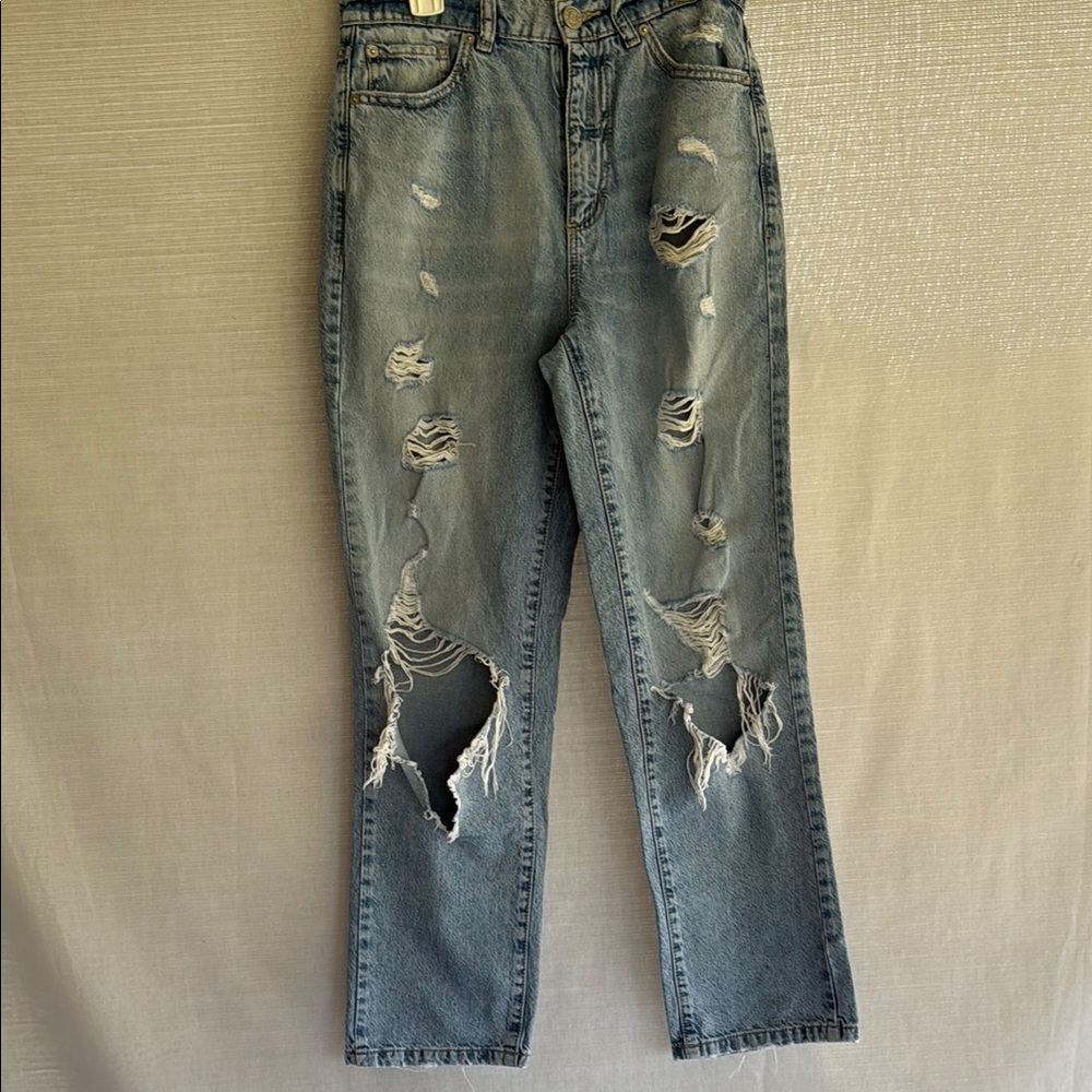 Garage Denim Coupe Droite Vintage Straight Jeans Women’s Size 01/25 Light Blue